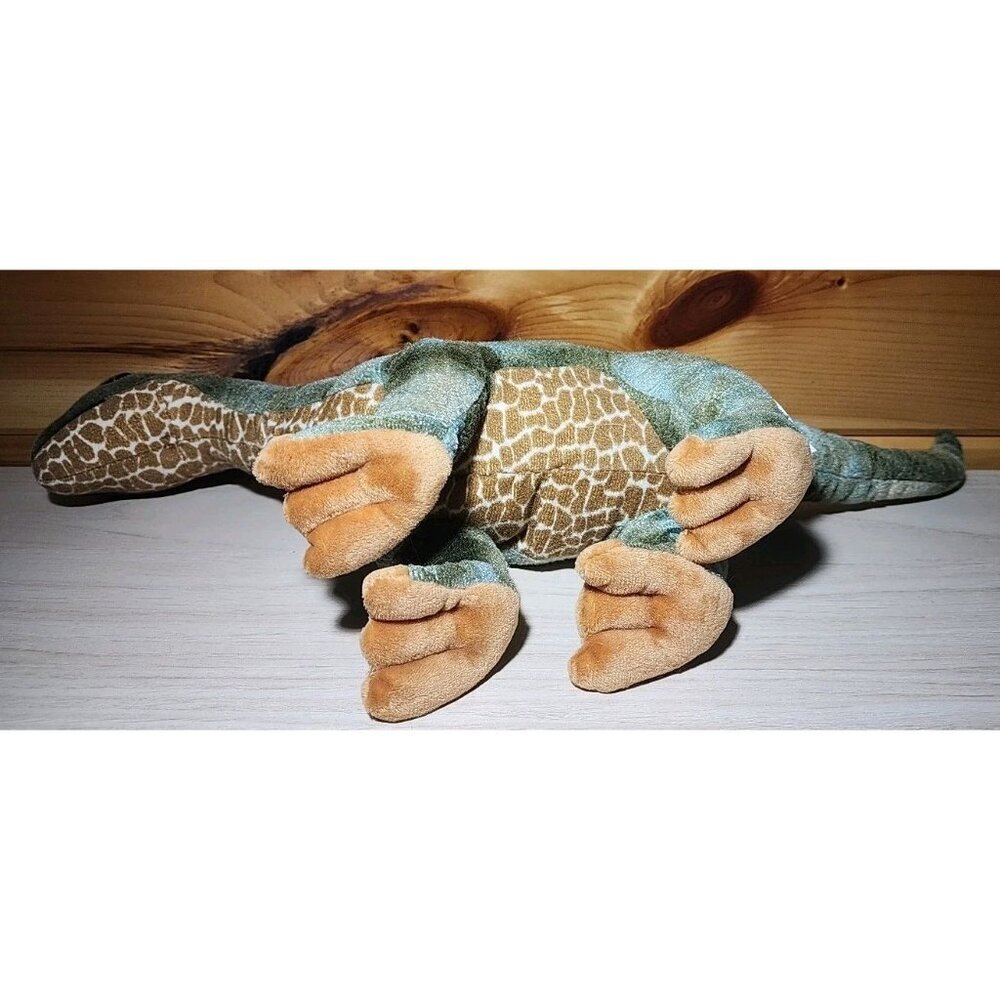 Petting Zoo Stuffed Dino Plush Green 20 inches Long Dinosaur - Picture 6 of 11